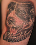 Dog Portrait Tattoo by Age