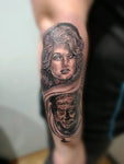 Dolly Parton & Willie Nelson Portrait Tattoo