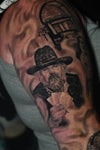 Kenny Rogers Realism Tattoo by Age