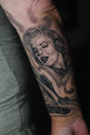 Marilyn Munroe Portrait Tattoo by Age