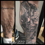 Cover up Black and Grey Joker