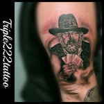 Kenny Rogers Portrait Tattoo