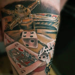 Colour Realism Gambling Tattoo