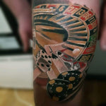 Colour Realism Gambling tattoo