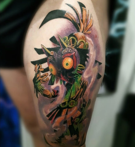 Colour Zelda tattoo