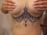 Mandala Women's Abdomen Tattoo