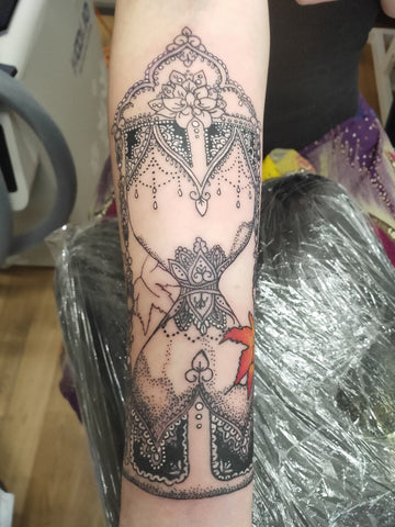 Decorative Black and Grey Tattoo